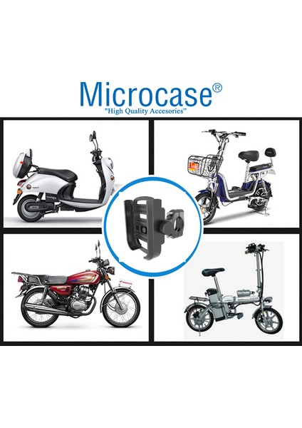 Ayarlanabilir Alüminyum Bisiklet Motosiklet Elektrikli Scooter Gidon Telefon Tutucu - AL4153