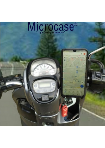 Ayarlanabilir Alüminyum Bisiklet Motosiklet Elektrikli Scooter Gidon Telefon Tutucu - AL4153