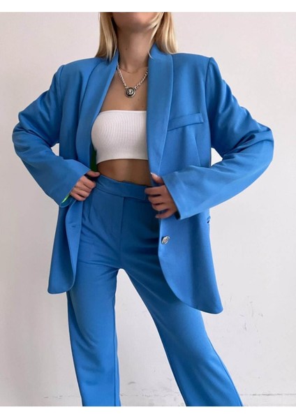 Yırtmaç Detay Beli Lastikli Kumaş Pantolon fiyatları