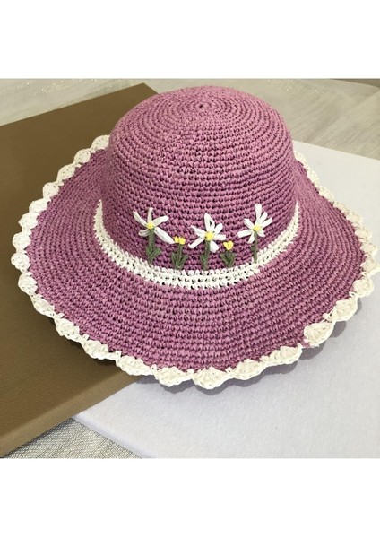 Raffia El Yapımı Hasır Şapka