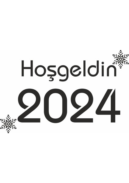 Hoşgeldin 2024FOLYO Kesim Sticker Set