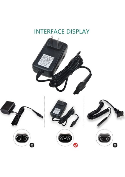 Philips Tıraş Makinesi Için 5.4W 15V/0.36A Tıraş Makinesi Güç Adaptörü Şarj Cihazı HQ8505 AT790 AT810(ABD Tak) (Yurt Dışından)