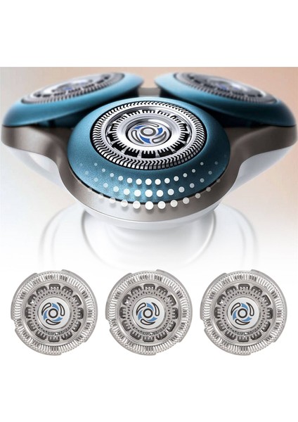 Philips Norelco 7000 Serisi Için SH70 Yedek Kafalar, Tıraş Makinesi Yedek Bıçakları 7500 S7370 S7371 S7720 Için Fit (Yurt Dışından) indirimleri