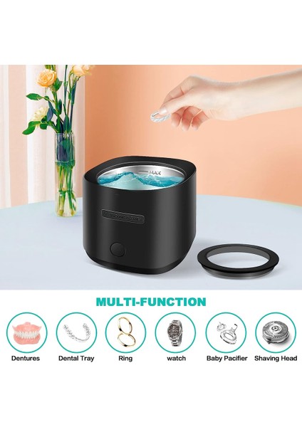 Ab Tak, Protez Için 30W Ultrasonik Temizleyici, Takı, Tutucu, Taşınabilir Ultrasonik Tutucu Temizleyici Ev Veya Seyahat Kullanımı (Yurt Dışından)