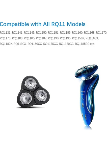 Philips Norelco Sensotouch 2d Tıraş Makineleri 1150X, 1160X, 1170X 1180X ve Daha Fazlası Için 2pack RQ11 Yedek Kafa (Yurt Dışından) fiyatları