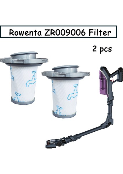 2 Stück HEPA Ersatzfilter Für Rowenta X-Force Flex 8.60 Akku-Staubsauger