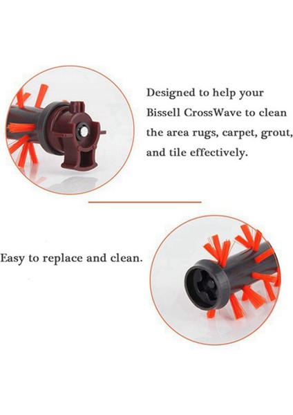 Rulo Fırça Hepa Filtre Bissell Crosswave 1866 1868 1926 1785 Serisi 17132 Robotlu Süpürge Yedek Parçaları (Yurt Dışından)