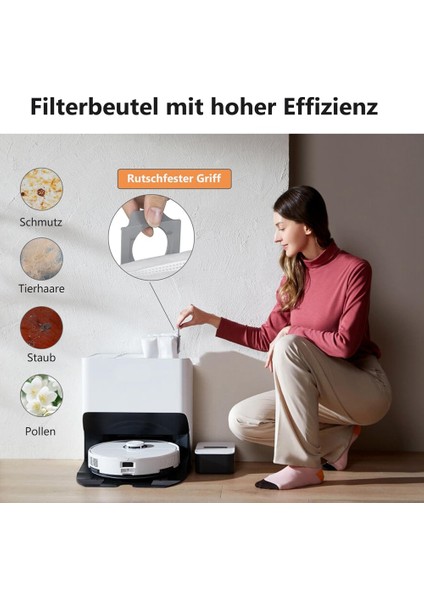 Roborock S8 Pro Ultra Aksesuar Seti, Toz Torbası Mendil Mop Yan Fırçaları, Yedek Parçalar Vakum Robotu Aksesuarları (Yurt Dışından)