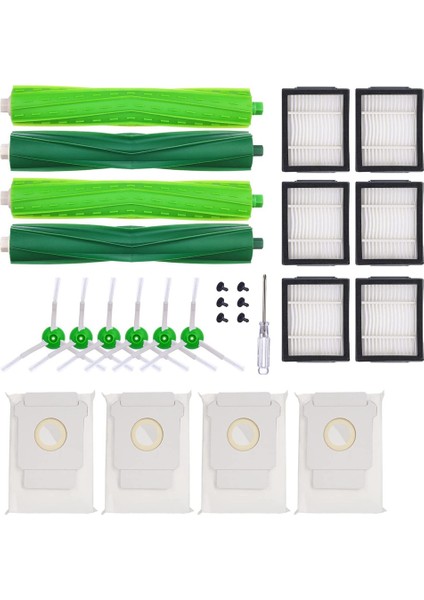 Elektrikli Süpürge Irobot Roomba I7 I7+ I3+ I6+ I8+ E5 E6 E7 Yedek Parça Kiti Için Aksesuarı Değiştirin (Yurt Dışından)