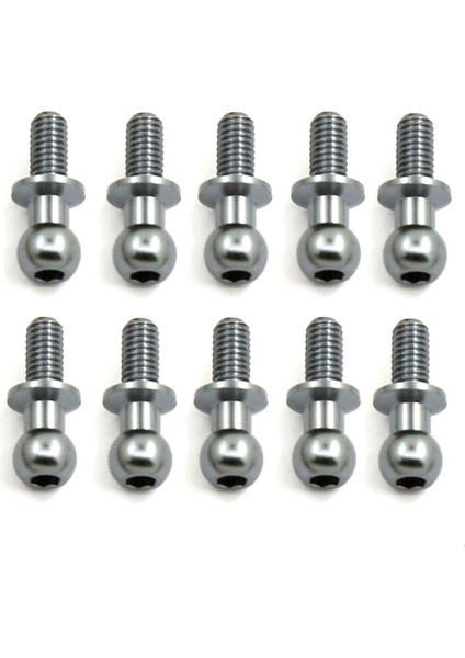10 Adet M3 Metal Altıgen Başlı Vidalar Tamiya TT01 TT02 Sakura D5 1/10 Rc Drift Araba Yedek Parçaları Evrensel, Gümüş (Yurt Dışından)