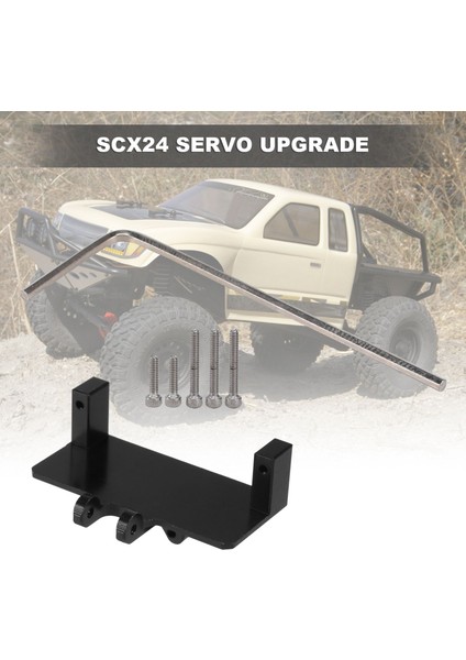 Metal Servo Montaj Braketi Fit Emax ES08MA Servo Eksenel SCX24 AXI90081 AXI00002 1/24 Rc Paletli Araba Yükseltme Parçası, 3 (Yurt Dışından)