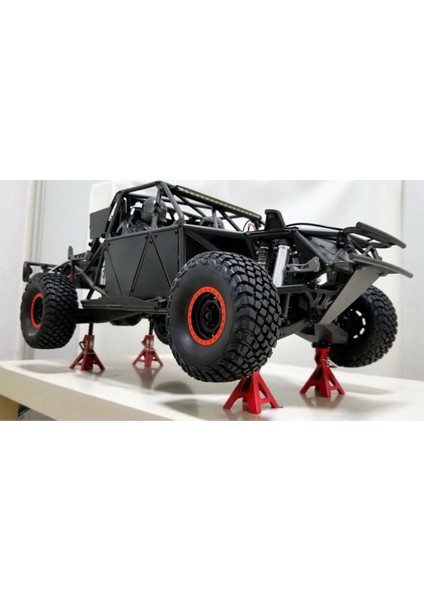 4 Adet Metal Yüksekliği Ayarlanabilir 6 Ton Kriko Tamir Standı 1/10 Rc Paletli Araba Eksenel SCX10 90046 Traxxas Trx4 Trx6 D90,1 (Yurt Dışından)