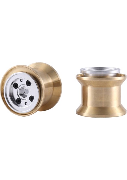 4 Adet Pirinç Kelepçe Halkası Metal 1.0 Tekerlek Jant Tekerlek Göbeği Fms FCX24 Max Smasher 1/24 Rc Paletli Araba Yükseltme Parçaları, 1 (Yurt Dışından)