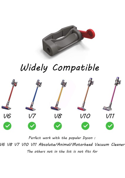 Dyson V7 V8 V10 V11 Elektrikli Süpürge Parçaları Için Uyumlu Tetik Kilidi ve Esnek Uzatma Hortumu Kırmızı (Yurt Dışından) indirimleri