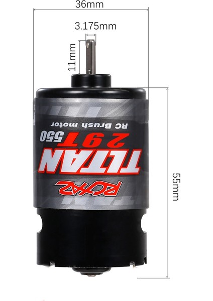 550 Fırçalı Motor Su Geçirmez 1/10 Rc Paletli Eksenel SCX10 Iı Iıı AXI03007 90046 Traxxas Slash TRX4,21T (Yurt Dışından)