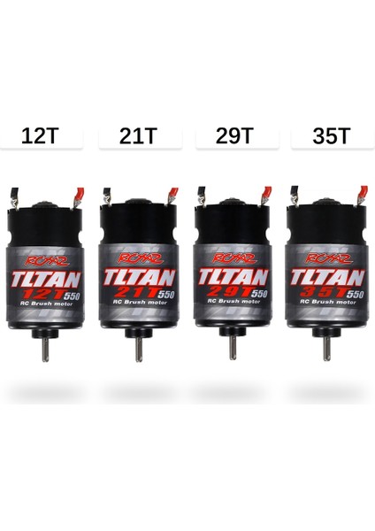 550 Fırçalı Motor Su Geçirmez 1/10 Rc Paletli Eksenel SCX10 Iı Iıı AXI03007 90046 Traxxas Slash TRX4,21T (Yurt Dışından)