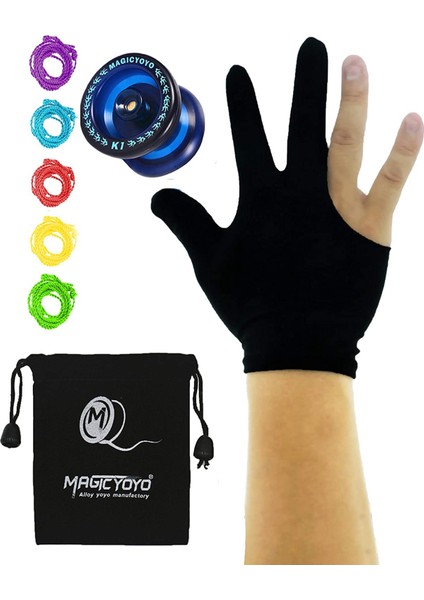 Magıcyoyo Duyarlı Yoyo K1-Plus, Yoyo Çuval + 5 Telli ve Yo-Yo Eldiven Gif'li, Yeşil (Yurt Dışından)