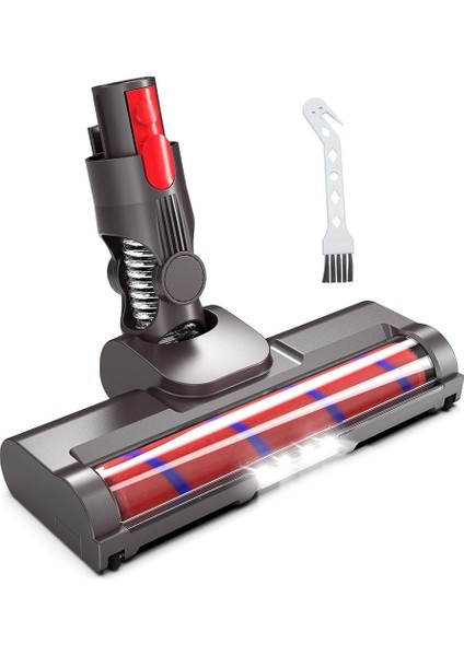 Dyson V15 V8 V7 V10 V11 Için Vakum Aparatları, Parke Zemin Aparatı, Led'li Yumuşak Rulo Fırça Başlığı (Yurt Dışından)