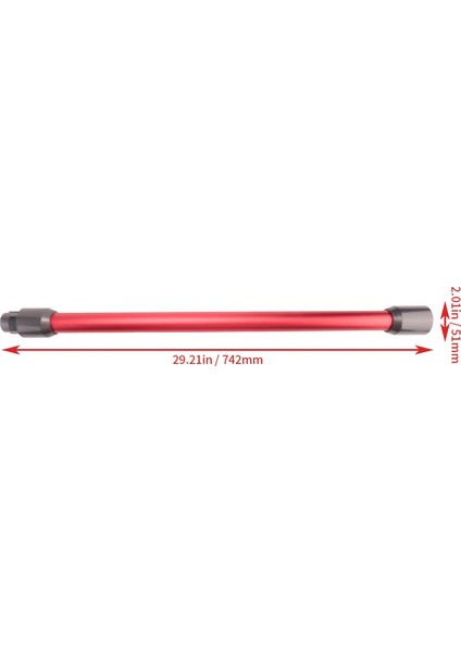 Hızlı Bırakma Uzatma Değnek Tüpü Dyson V7 V8 V10 V11 Elektrikli El Süpürgesi Yedek Parçalar Kırmızı (Yurt Dışından)