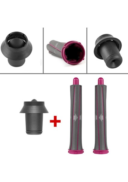 Saç Kurutma Makinesi Uzun Varil Eki Otomatik Curling Uzun Kıvırmak Varil Saç Kurutma Makinesi Hava Şekillendirici Aracı 2 Adet (Yurt Dışından)