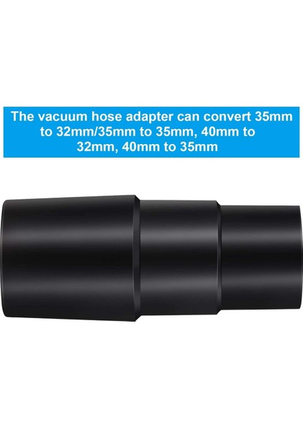 2 Parça Vakum Hortumu Adaptörü Temizleyici Hortum Evrensel Adaptör Dönüştürücü, Çoğu Vakum Için 32MM 35MM 40MM Hortum Redüktör (Yurt Dışından)