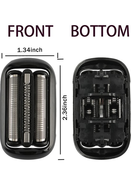 Paket Serisi 5/6 53B Braun Elektrikli Folyo Tıraş Makinesi Için Yedek Kafa 5020CS 5018S 5035S 5049CS 5050CS 6020S 6040CS (Yurt Dışından) indirimleri