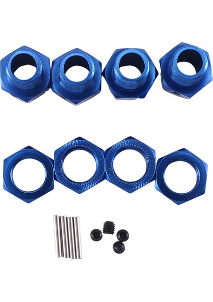 Adet Metal Genişletilmiş Tekerlek Altıgen Göbek Adaptörü 1/10 Arrma Kraton Outcast Rc Araba Yükseltme Parçaları Aksesuarları, Mavi (Yurt Dışından)