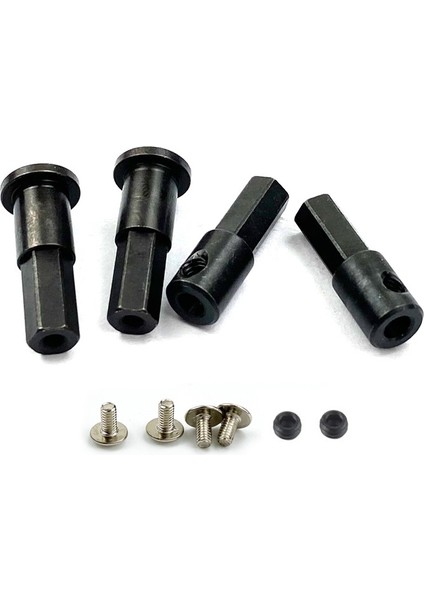 Wpl D12 1/10 Rc Araba Yükseltme Parçaları Metal 5mm Ön Tekerlek Göbeği Altıgen Adaptör Birleştirici ve Arka Aks Mili Adaptörü, A (Yurt Dışından)