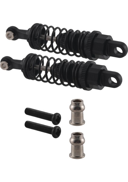 2 Adet Yağ Ayarlanabilir 65MM Amortisör Damperi Rc Araba Için 1/18 Wltoys A959 A969 A979 K929 Hpi Hsp Traxxas Losi Tamiya, Siyah (Yurt Dışından)