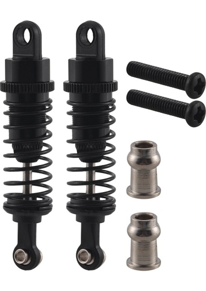 2 Adet Yağ Ayarlanabilir 65MM Amortisör Damperi Rc Araba Için 1/18 Wltoys A959 A969 A979 K929 Hpi Hsp Traxxas Losi Tamiya, Siyah (Yurt Dışından)