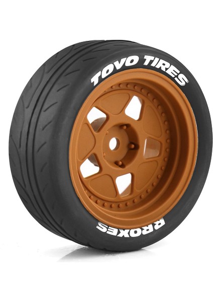 Adet 68MM 1/10 Rc Yarış Arabası Lastikleri Yol Touring Drift Araba Lastiği Tekerlek Tamiya TT01 TT02 XV01, Gösterildiği Gibi (Yurt Dışından)