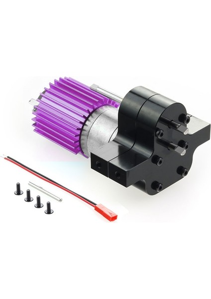 Metal 370 Motor Şanzıman Dişli Kutusu Wpl C14 C24 B24 B36 Mn D90 D99 MN99S Rc Araba Yükseltme Parçaları, Siyah (Yurt Dışından)
