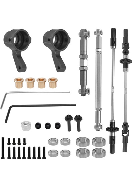Yükseltme Çelik Dişli Köprü Aks Dişli Direksiyon Kupası Kiti Mn D90 D91 MN99 MN99S 1/12 Rc Araba Yedek Parçaları, F+R (Yurt Dışından)