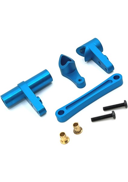 Wltoys 104009 104016 104018 12401 12402-A 12403 12404 12409 Yükseltme Parçaları Için Metal Direksiyon Grubu, Mavi (Yurt Dışından)