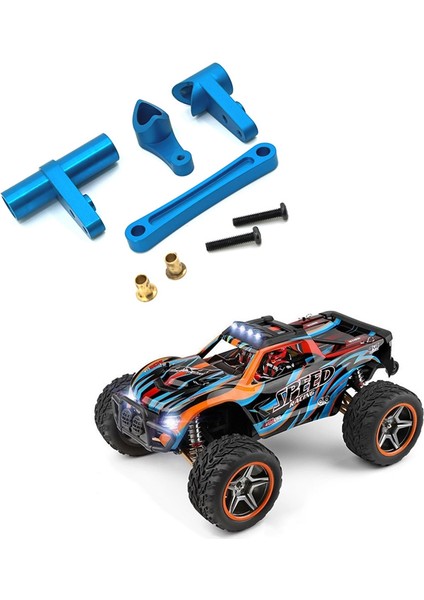 Wltoys 104009 104016 104018 12401 12402-A 12403 12404 12409 Yükseltme Parçaları Için Metal Direksiyon Grubu, Mavi (Yurt Dışından)
