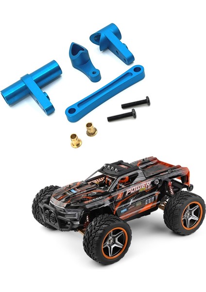 Wltoys 104009 104016 104018 12401 12402-A 12403 12404 12409 Yükseltme Parçaları Için Metal Direksiyon Grubu, Mavi (Yurt Dışından)