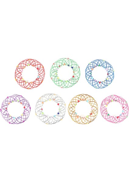 7 Adet Sihirli Mandala Çiçek Sepeti Oyuncak Sihirli Döngüler Tel Fidget Oyuncak Esnek Sepet Yumuşak Büyülü Oyuncaklar Yetişkinler Için Çocuklar (Yurt Dışından)
