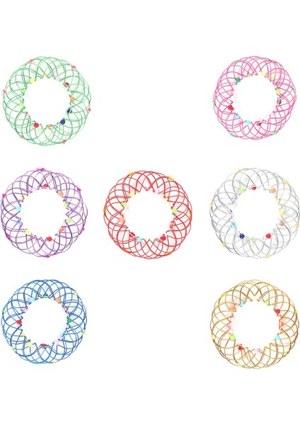 7 Adet Sihirli Mandala Çiçek Sepeti Oyuncak Sihirli Döngüler Tel Fidget Oyuncak Esnek Sepet Yumuşak Büyülü Oyuncaklar Yetişkinler Için Çocuklar (Yurt Dışından)