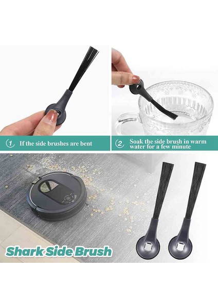 Shark Iq Robot R101AE (RV1001AE), RV1100, RV1101, RV2011DRUS, RV912S, R100 Için Uyumlu 10 Adet Yan Fırça Değiştirme (Yurt Dışından)