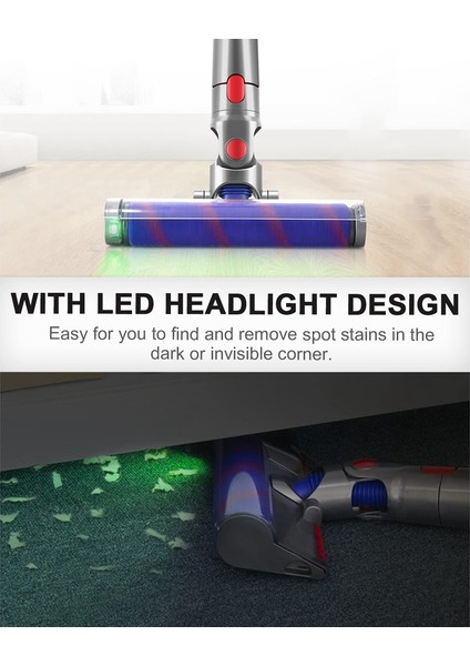 Dyson V10 V8 V7 V11 V15 Için Fırça Doğrudan Tahrikli Elektrikli Süpürge Turbo Fırça, Halıları Temizlemek Için Hızlı Bırakma ile (Yurt Dışından)