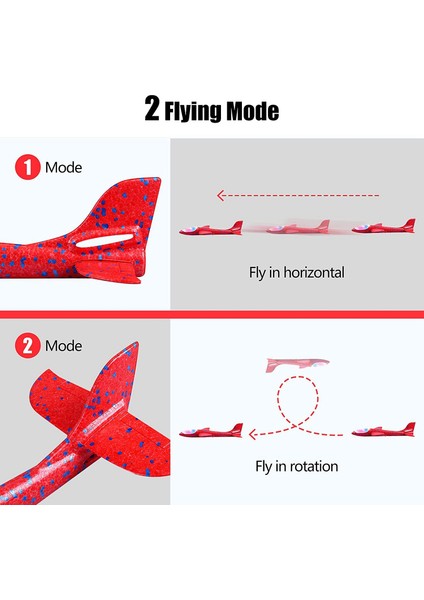 2 Paket LED Işık Uçak Oyuncakları Fırlatma Köpük Uçak Yanıp Sönen Işıklı Planör Uçak Açık Spor Doğum Günü Partisi Iyilik (Yurt Dışından)