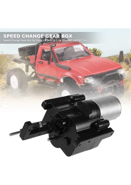 Wpl Rc Araba Için Hız Değişimi Dişli Kutusu B-1 B-24 B-16 C-24 1/16 4WD 6WD Rc Araba Paletli 10KM/H-30KM/H Uzaktan Kumanda Parçaları ve Aksesuarı (Yurt Dışından)