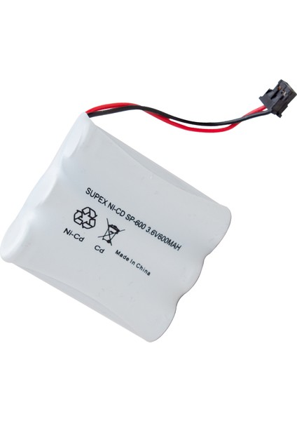 Supex SP-600 Nı-Cd 3lü Kalem Açık 3.6 Volt 600 Mah Telsiz Telefon Pili