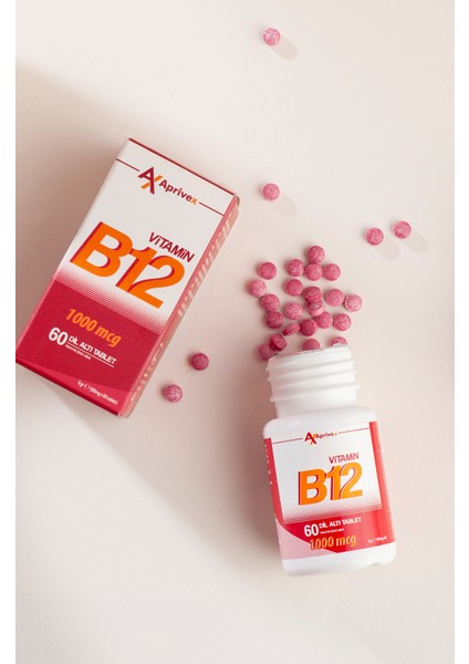 Vitamin B12 1000 mcg 60 Dilaltı Tablet