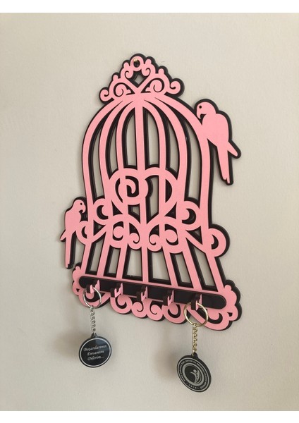 Ahşap Lazer Kesim Dekoratif Anahtarlık Askılığı modelleri