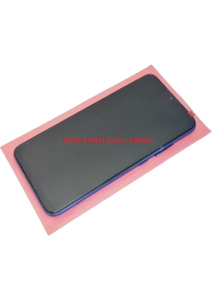 Xiaomi Redmi Note 8 LCD Ekran Dokunmatik Orijinal (Full Çıtalı Mavi)