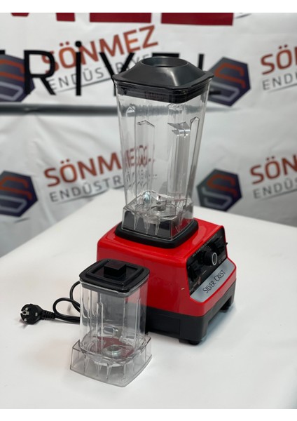 New Silver Crest Blender - Bar Cafe Blender Kırmızı