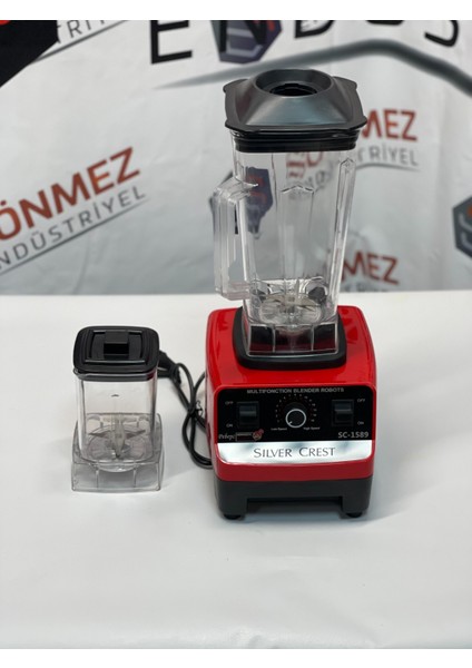 New Silver Crest Blender - Bar Cafe Blender Kırmızı