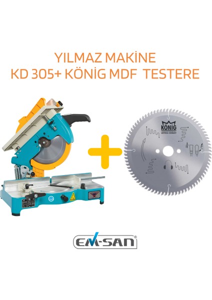 Kd 305 Portatif Kesme Mak. (230V 1p)(Yeni)+König Mdf Testere