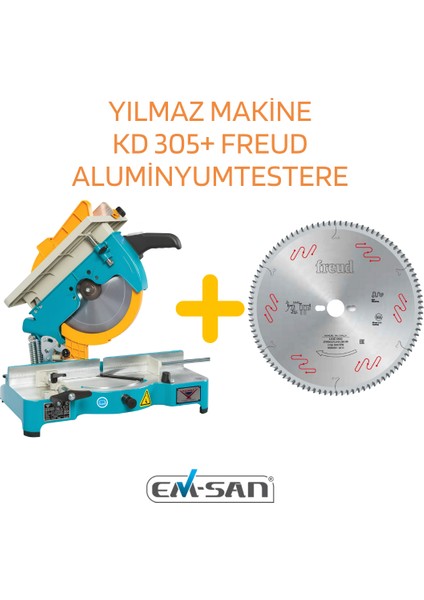Kd 305 Portatif Kesme Mak. (230V 1p)(Yeni)+Freud Aluminyum Testere